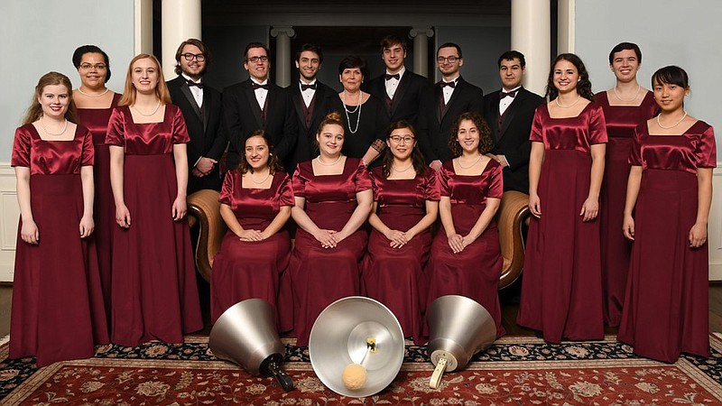 The Westminster Concert Bell Choir plays the largest range of handbells in the world, ranging in weight from 4 ounces to 11 pounds.