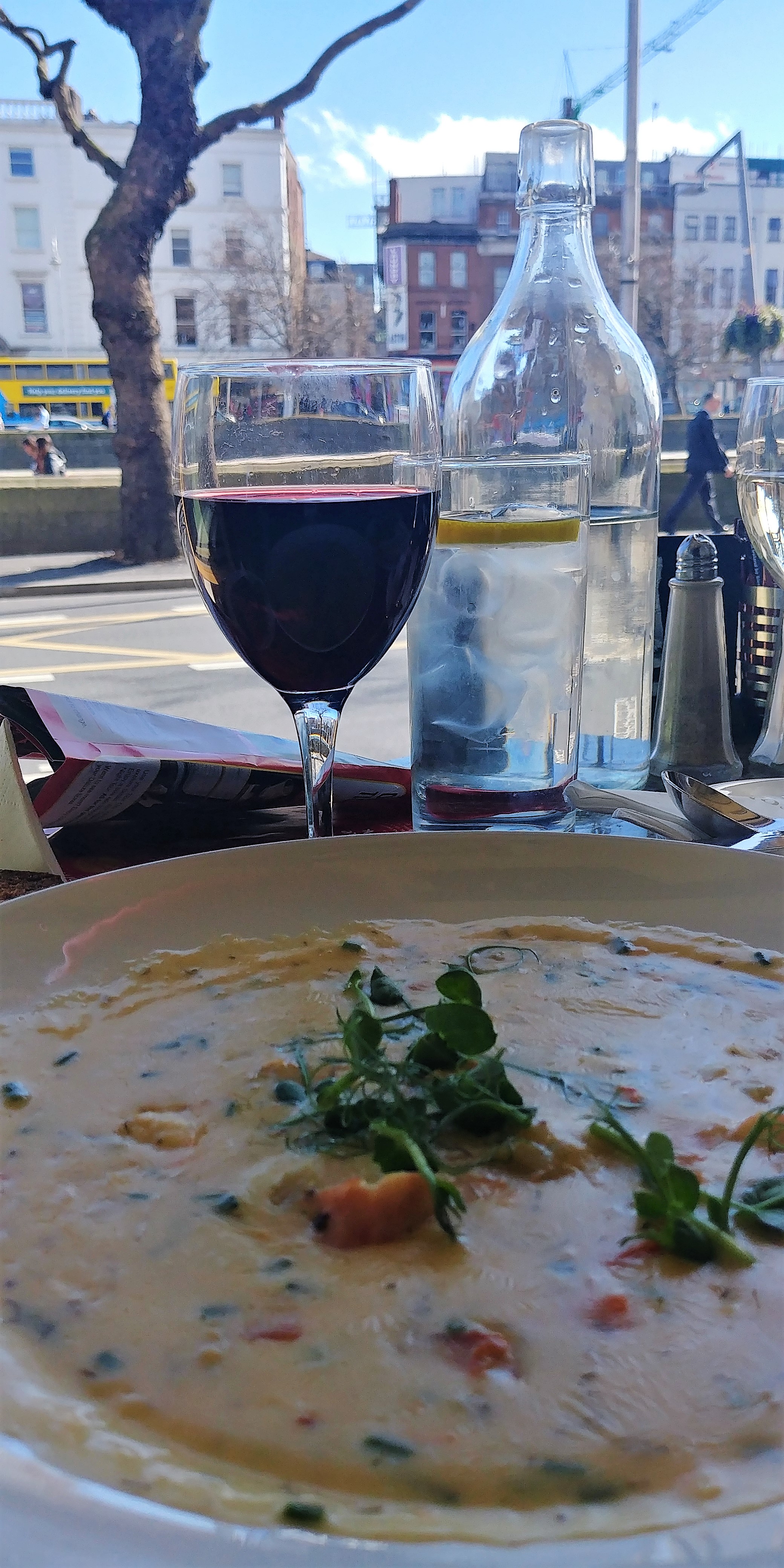 Seafood chowder at Arlington Hotel is full of seafood from the Irish and North seas. (Photo by Anne Braly)