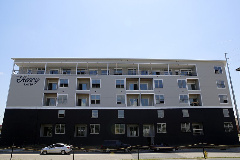 The Henry Lofts apartments are located on Chestnut Street near Max Finley Stadium on the Southside. (Staff photo by C.B. Schmelter)