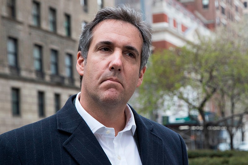 FILE - This April 11, 2018 file photo shows Trump attorney Michael Cohen in New York. (AP Photo/Mary Altaffer, File)