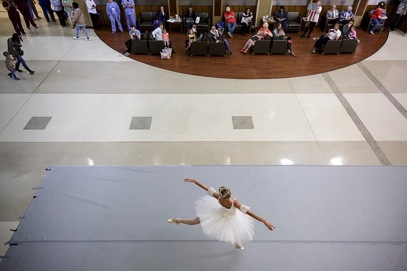 The Chattanooga Ballet, shown during a performance at Erlanger hospital, received $5,000 from a Hamilton County commissioner's discretionary money this year.