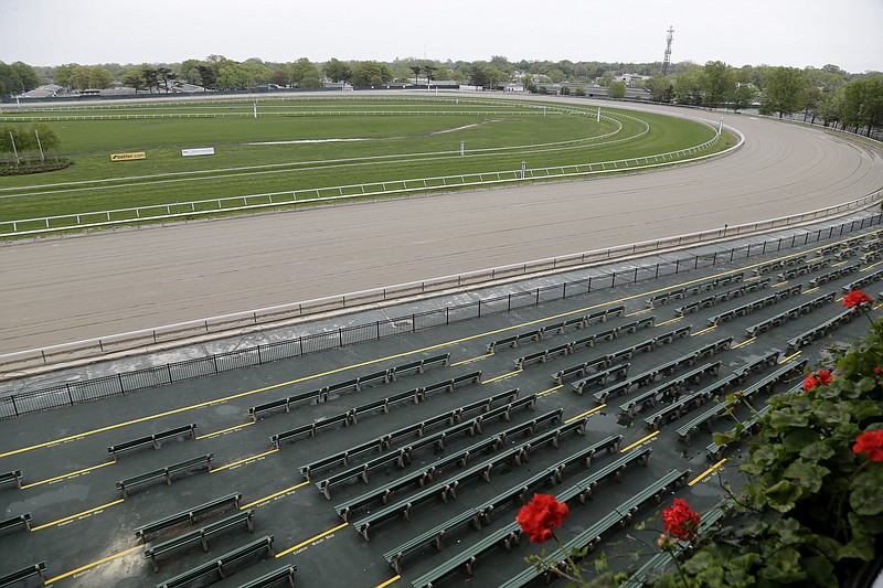 Monmouth Park racetrack is seen in Oceanport, N.J., Monday, May 14, 2018. The Supreme Court on Monday gave its go-ahead for states to allow gambling on sports across the nation, striking down a federal law that barred betting on football, basketball, baseball and other sports in most states. (AP Photo/Seth Wenig)