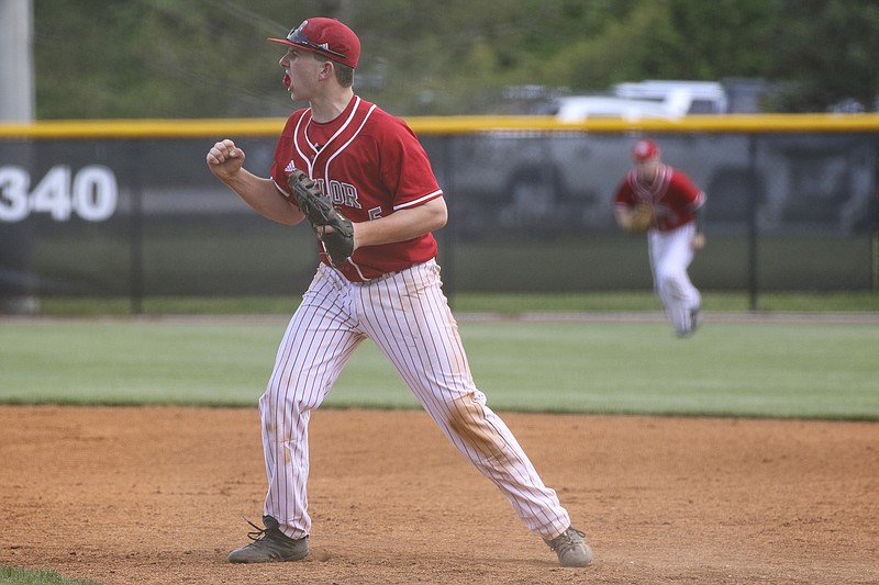 Baylor School's Teddy Lepcio, shown in a game last season, batted in four runs Thursday against Briarcrest, with three on his winning homer.