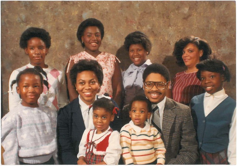 Floyd and Deborah Richardson have helped raise over 200 children, some pictured in this vintage shot, through their time as house parents at Bethel. One of the girls in the picture is featured, all grown up, in this story: bethelbiblevillage.org/latishas-story-great-life-began-bethel. (Contributed photo)