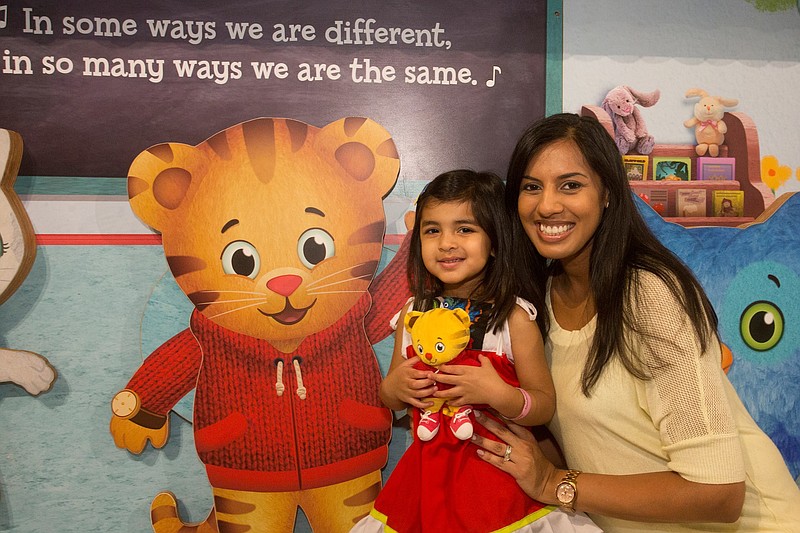 Pose with Daniel for photos at the new "Daniel Tiger's Neighborhood: A Grr-ific Exhibit," which opens Saturday in the Creative Discovery Museum.