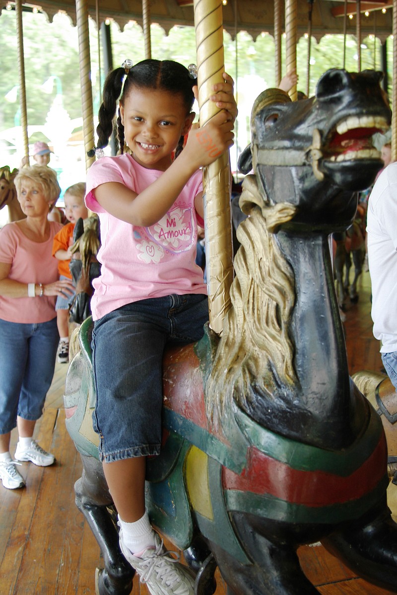 The carousel at Lake Winnepesaukah was built in 1916 by the Philadelphia Toboggan Co. It features 68 hand-carved and hand-painted horses, and no two are alike.