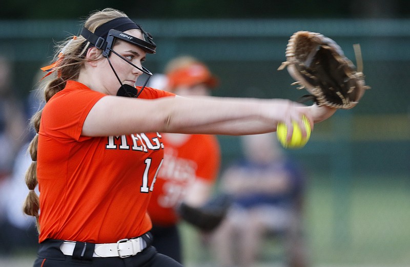 Meigs County's Ashley Rogers, shown during a softball state tournament game in May, continues to rake in the honors since completing her senior season.