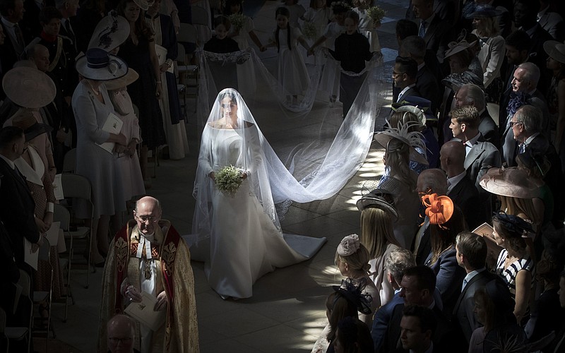 Attention was laser-focused on Meghan Markle on her wedding day to Prince Harry, leading to some less-than-kind comments on social media about her dress and makeup. (Danny Lawson / Pool photo via The Associated Press)