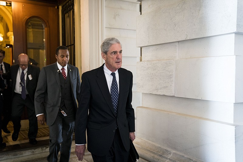 FILE — Robert Mueller, the special counsel investigating Russian interference in the 2016 election, at the Capitol in Washington, last year. The probe has thus far brought at least 17 indictments and five guilty pleas. (Doug Mills/The New York Times)