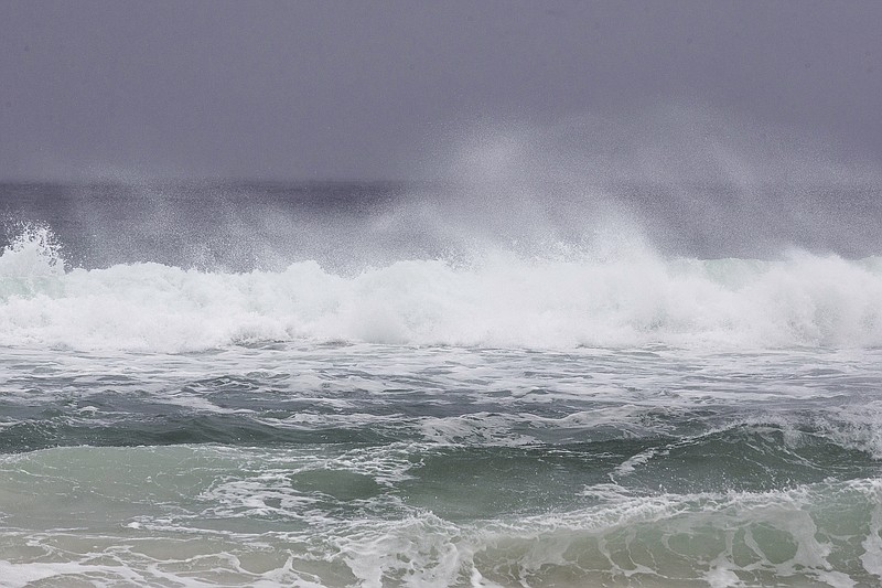 The surf kicks up in Panama City, Fla., as Subtropical Storm Alberto approaches, Monday, May 28, 2018. (Joshua Boucher/News Herald via AP)