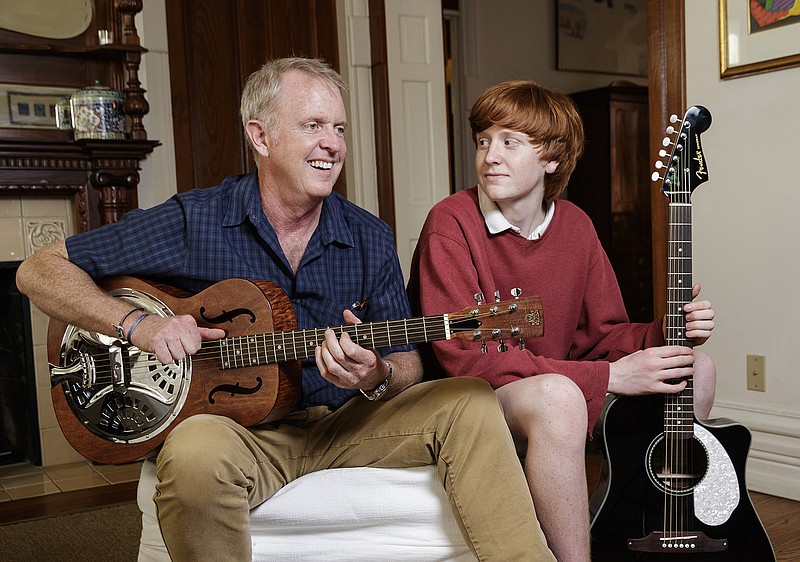 Steve O'Neil and his son Lyles share a love of music.