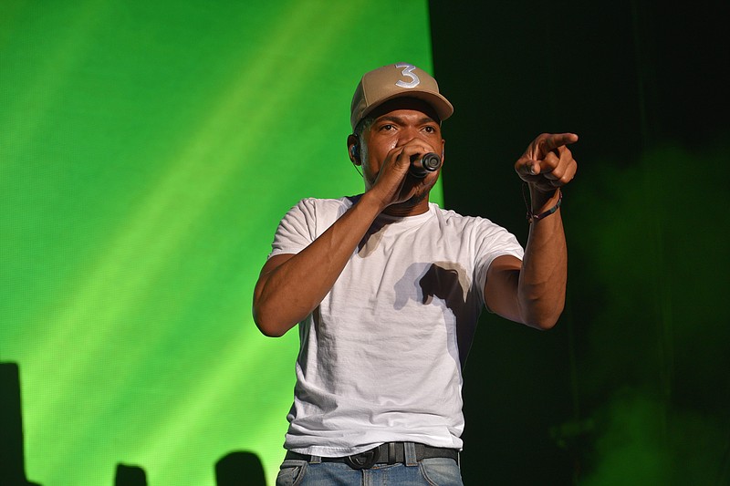 Chance the Rapper performs during a past Bonnaroo performance.
