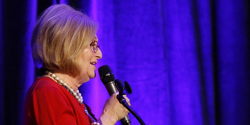 Gubernatorial candidate Diane Black speaks during the Hamilton County Republican Party's annual Lincoln Day Dinner at The Chattanoogan on Friday, April 27, 2018 in Chattanooga, Tenn.