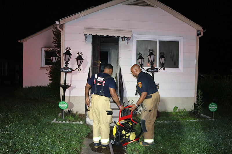 Chattanooga firefighters were called to a home about 5 a.m. Sunday, June 3, in the 2000 block of Windsor Street where a fire broke out in the kitchen and filled the house with smoke. (Photo: Bruce Garner/Chattanooga Fire Department)