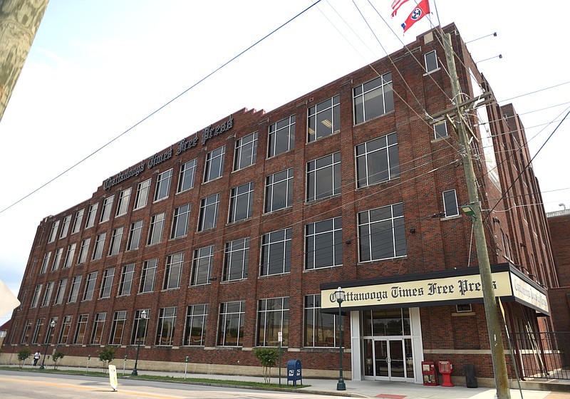 The Chattanooga Times Free Press building on East 11th Street.