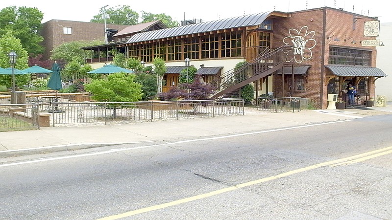 The Yellow Deli building sits amidst the campus of the University of Tennessee at Chattanooga.