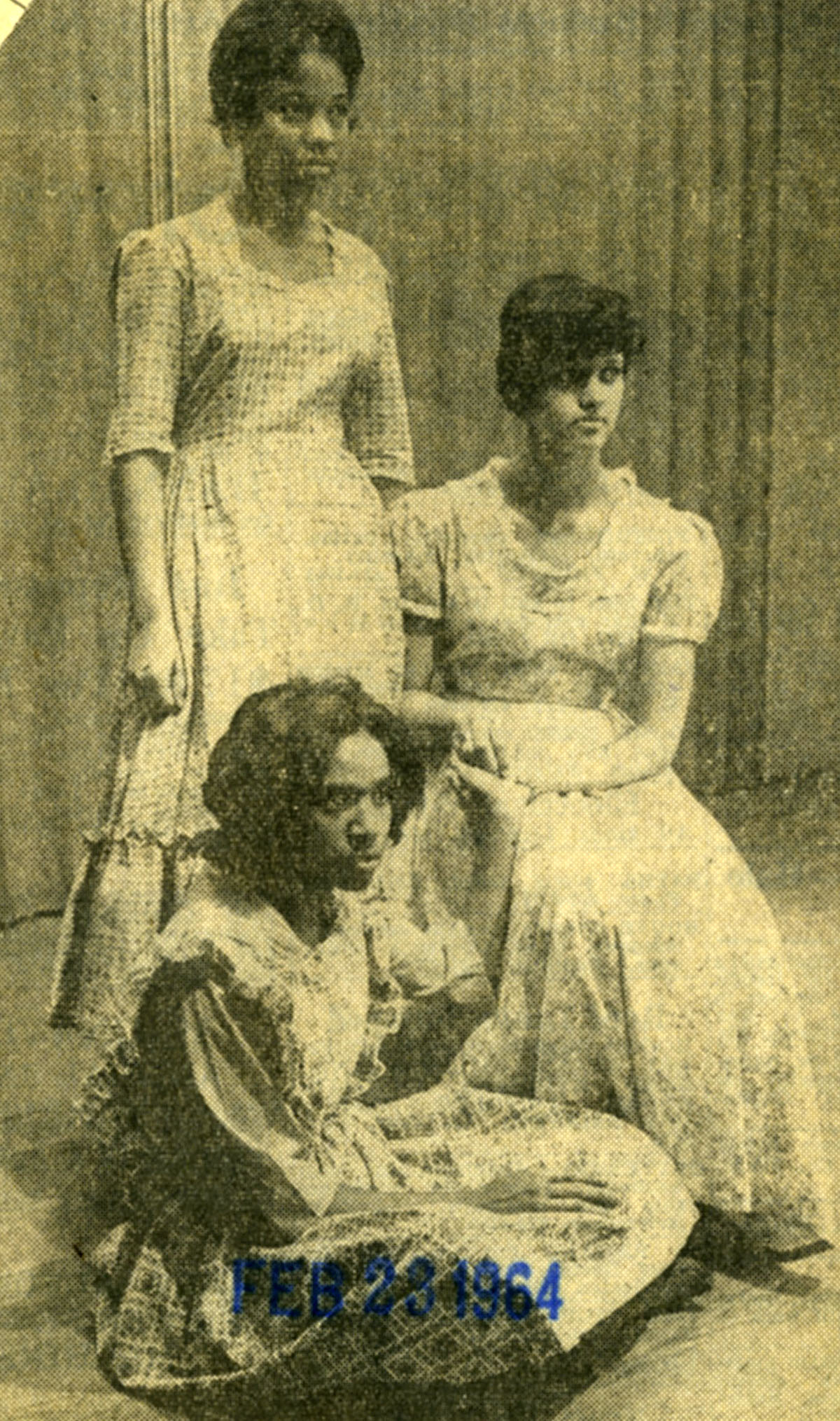 From the Times Free Press archives: IN HOWARD PLAY: Connie Council, Carolyn Bryant and Patricia Howell are seen here in a scene from "The Miracle Worker," presented by seniors of Howard High in February 1964 at the school. C.L. Hendrix directed. Others in lead roles [were] James Lewis and Napoleon Millsaps.