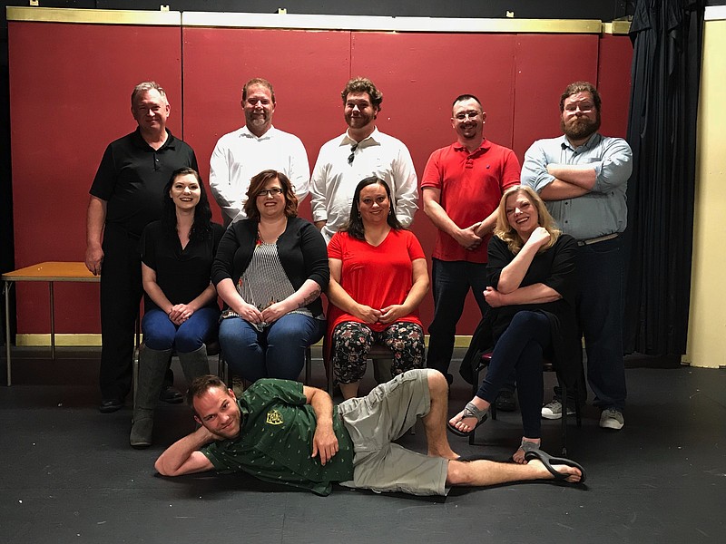 Tennessee Valley Theatre will present four performances of the comedy "Play On!" on Saturdays and Sundays, June 16-17 and 23-24, at 7:30 p.m. "Play On!" is the hilarious story of a theater group trying desperately to put on a play despite maddening interference from a haughty author who keeps revising the script. Tickets are $10. The theater is located at 184 W. Jackson Ave. in Spring City, Tennessee. Cast members are Cameron Cleveland, foreground; Leah Powers, Brittany Grant, Leia Barker and Anette Dufty, middle row, from left; and Mike Jackson, Dan Frank, Alex Dufty, John McAllister and Bailey Dufty.