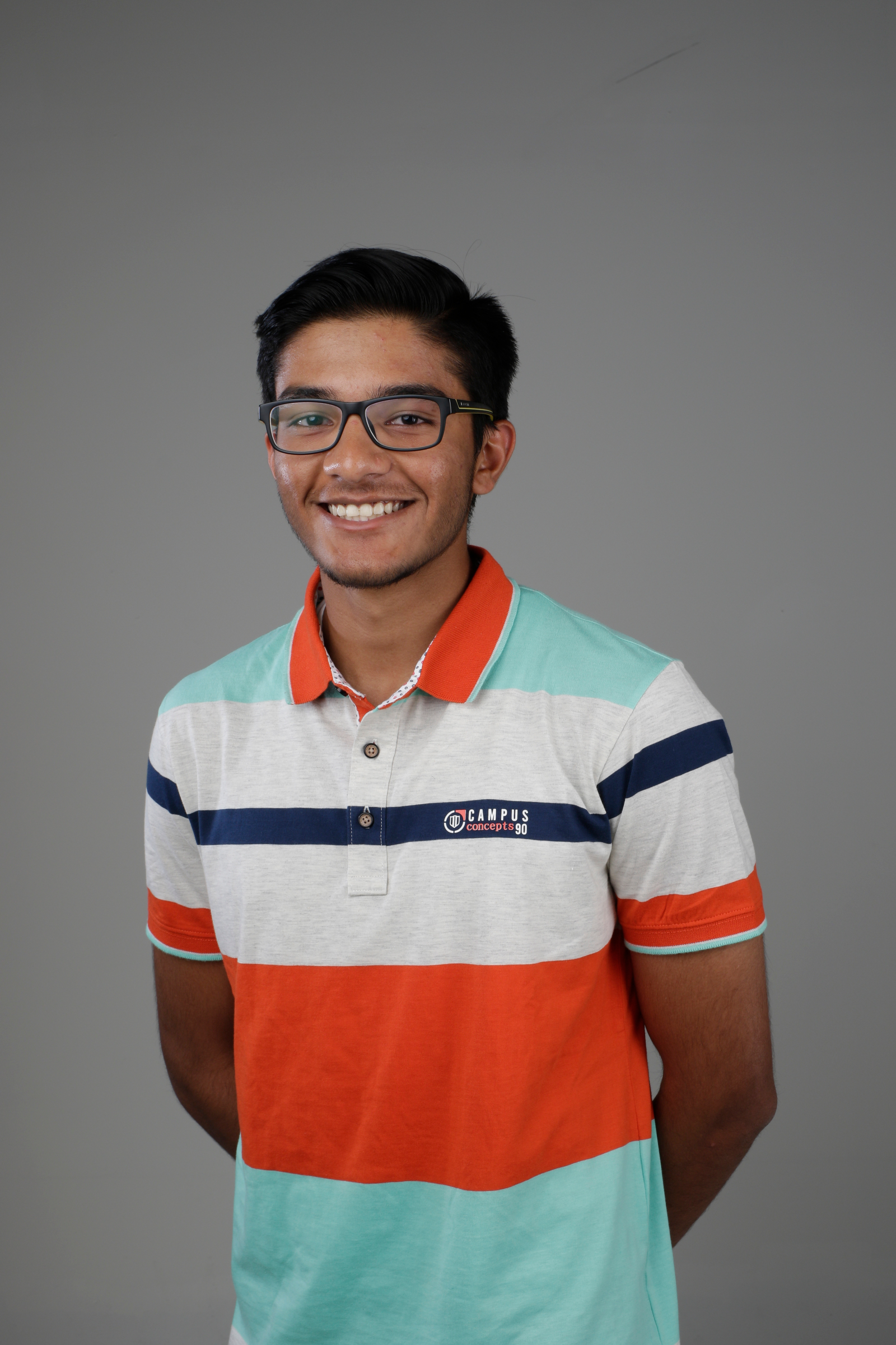 Red Bank High School valedictorian Shikhar Baheti poses for a portrait in the Times Free Press studio on Thursday, May 17, 2018, in Chattanooga, Tenn.