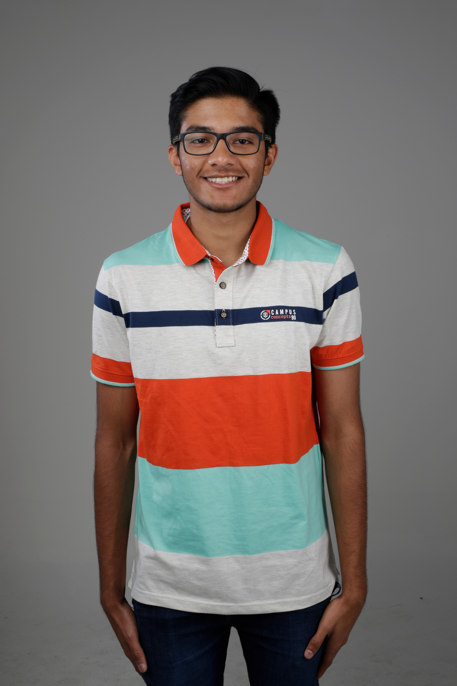 Red Bank High School valedictorian Shikhar Baheti poses for a portrait in the Times Free Press studio on Thursday, May 17, 2018, in Chattanooga, Tenn.