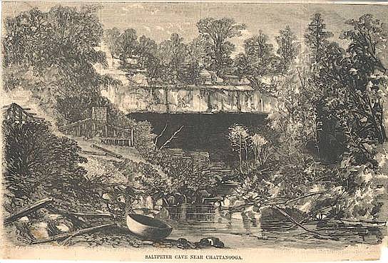 The Tennessee Valley's early white settlers created a saltpeter cave near Chattanooga.