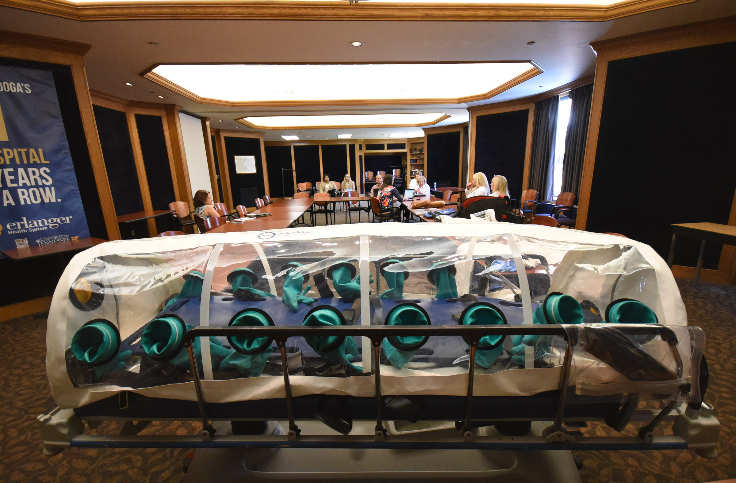 Erlanger has one isolation unit for transporting patients infected by deadly pathogens.