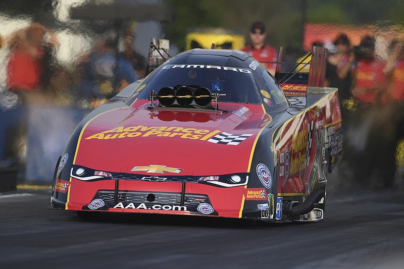 Courtney Force qualifies in Funny Car competition at the Virginia NHRA Nationals last week at Virginia Motorsports Park. Force has won three of the past four Funny Car races going into this weekend's Thunder Valley Nationals in Bristol, Tenn.