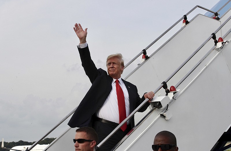 Some left-wing groups don't want children to even read about President Donald Trump, who is shown leaving Singapore after his recent summit with North Korean leader Kim Jong Un.