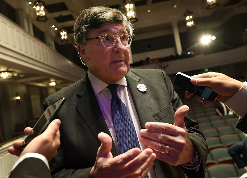 House Minority Leader Craig Fitzhugh, D-Ripley, at a Tennessee Democratic gubernatorial debate at Belmont University in Nashville, Tenn., Tuesday, June 19, 2018. (George Walker IV/The Tennessean via AP)

