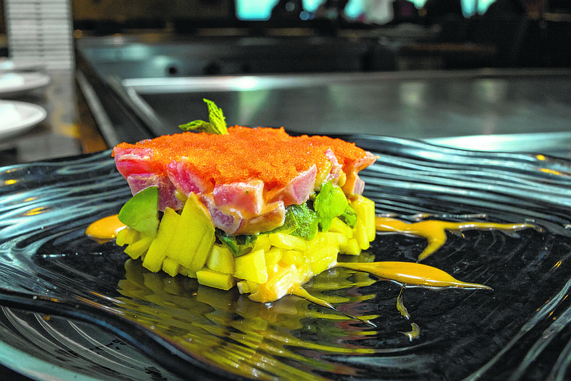 Tuna Blooming Rose at Fuji Steak and Sushi - Shallowford. (Photo by Mark Gilliland)