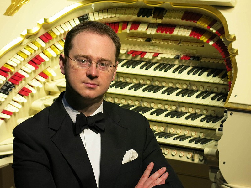 Richard Hills, organist at St. Mary's Church in London, will play the Austin pipe organ at the Chattanooga Music Club's patriotic concert on Tuesday, June 26.  (Contributed photo courtesy of Chattanooga Music Club)