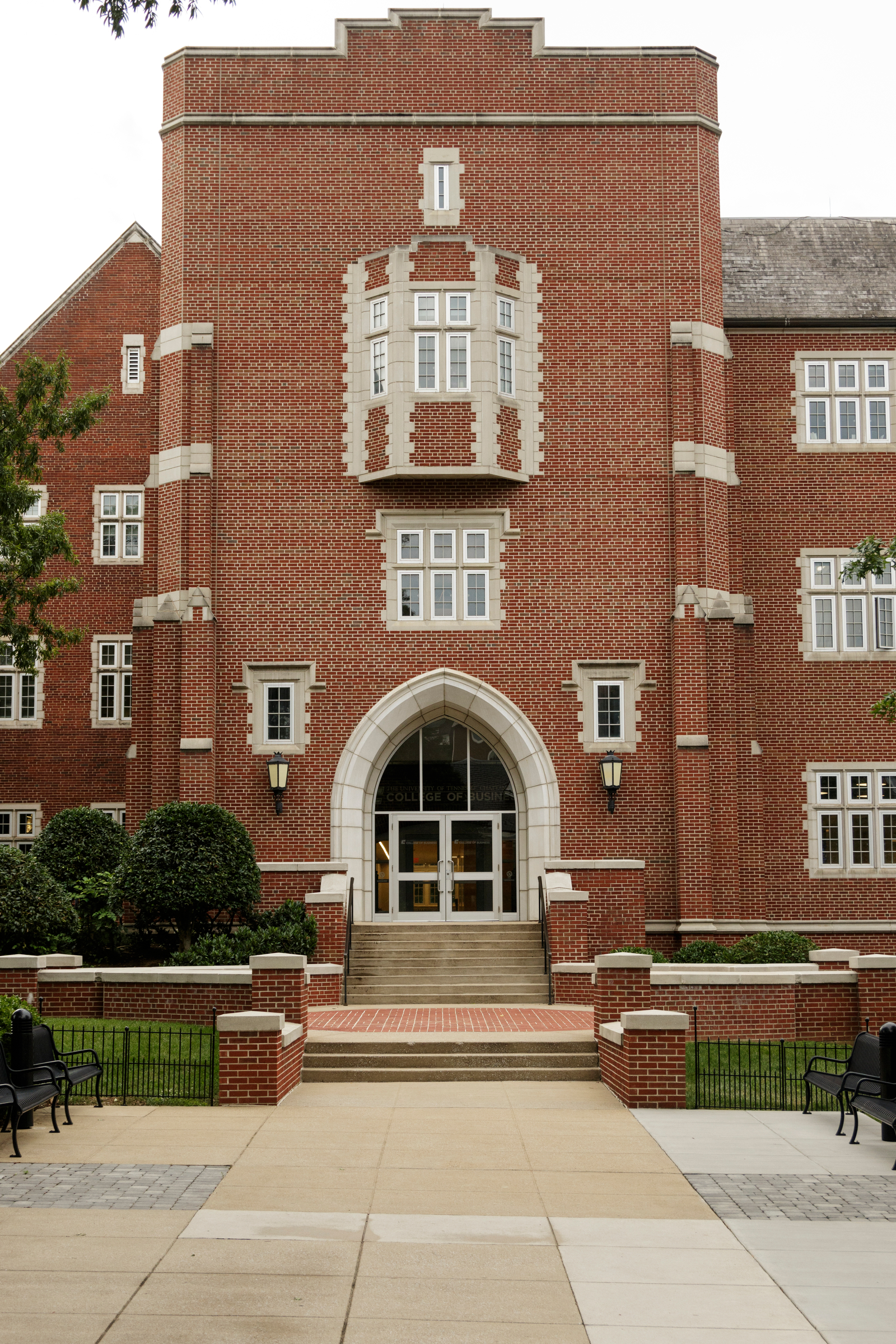 Fletcher Hall, which houses the newly renamed Gary W. Rollins College of Business, is seen on the campus of the University of Tennessee at Chattanooga on Friday, June 22, 2018, in Chattanooga, Tenn. The college was renamed from the UTC College of Business following an historic $40 million donation, the largest in the university's history, by Gary W. Rollins and Kathleen Rollins.