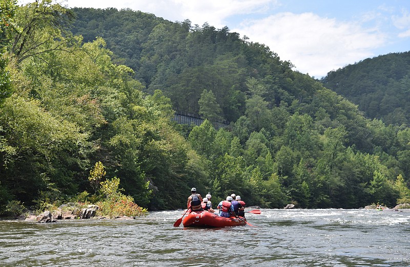 To thank active military and veterans for their service, free whitewater rafting trips on the Ocoee River are offered to them on July 4 as part of Raft 4 Freedom. (Staff File Photo by Erin O. Smith)