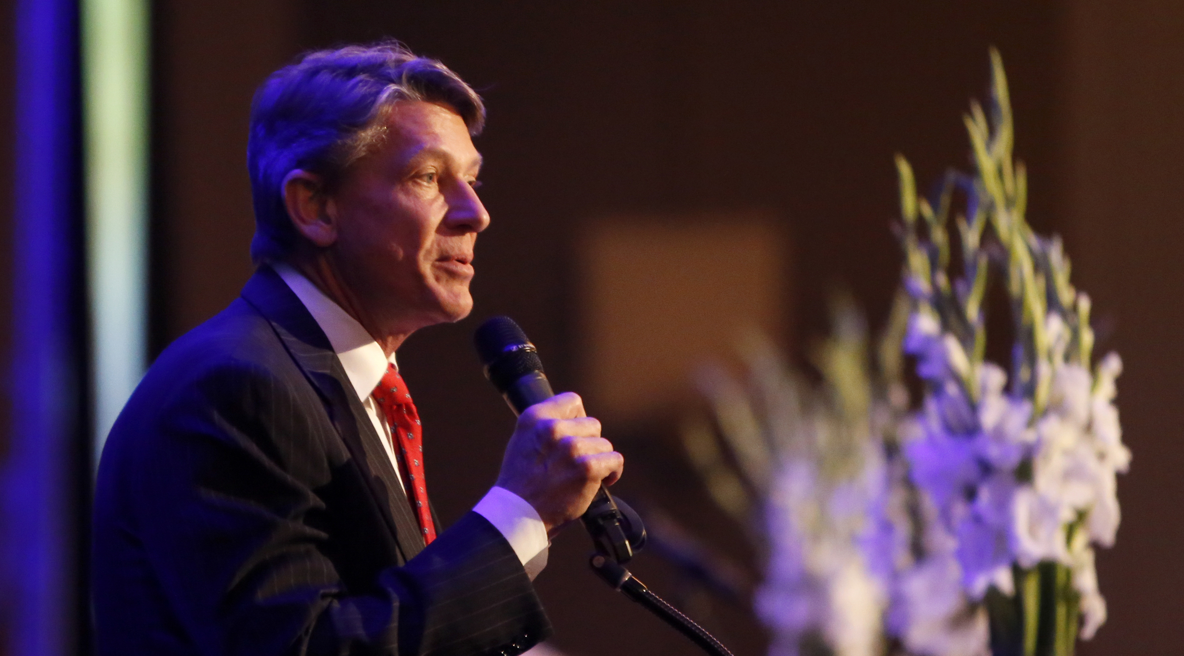 Gubernatorial candidate Randy Boyd speaks during the Hamilton County Republican Party's annual Lincoln Day Dinner at The Chattanoogan on Friday, April 27, 2018 in Chattanooga, Tenn.