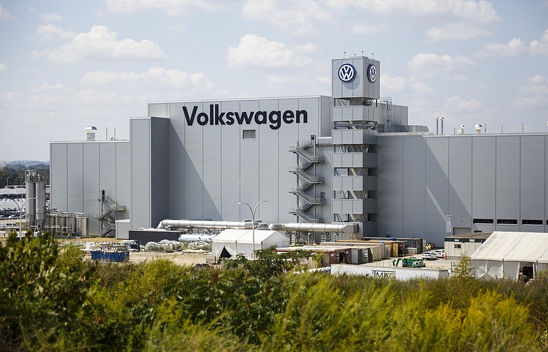 The Volkswagen Chattanooga Assembly Plant is seen in Chattanooga, Tenn., in this 2016 staff file photo.