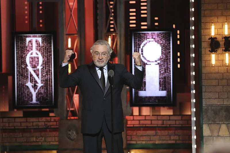 Robert De Niro during an appearance where he used an expletive to condemn President Donald Trump on stage at the 72nd Annual Tony Awards in New York on June 10. (Sara Krulwich/The New York Times)