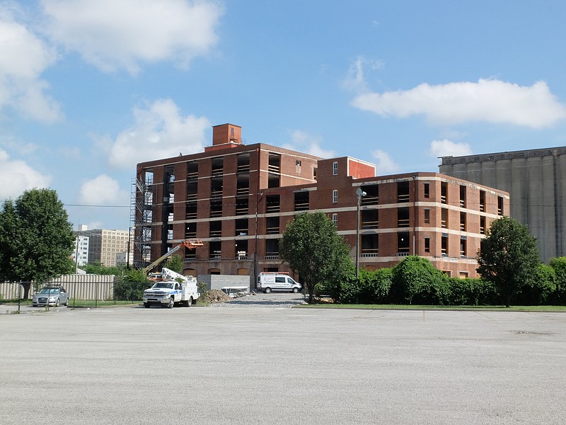 Renovation is underway on this former King Street warehouse one block from the Chattanooga Choo Choo.