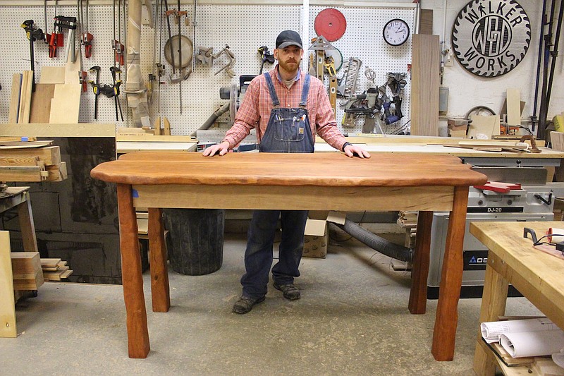 One cherry tree harveted on the Hickses' property yielded enough lumber for the kitchen and back porch bar top with enough left over to be donated to the Chattanooga Woodworking Academy.