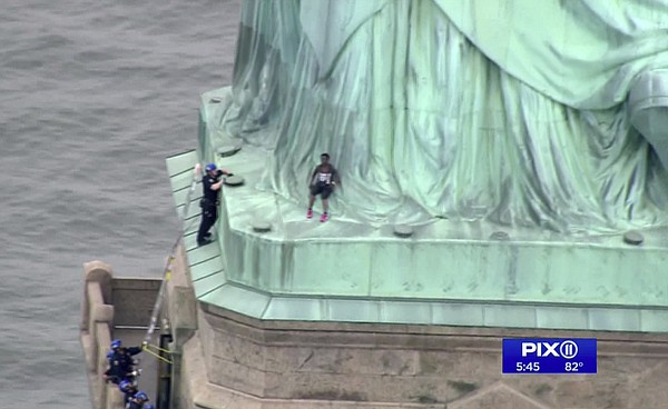 Statue of Liberty climber pleads not guilty to trespassing ...