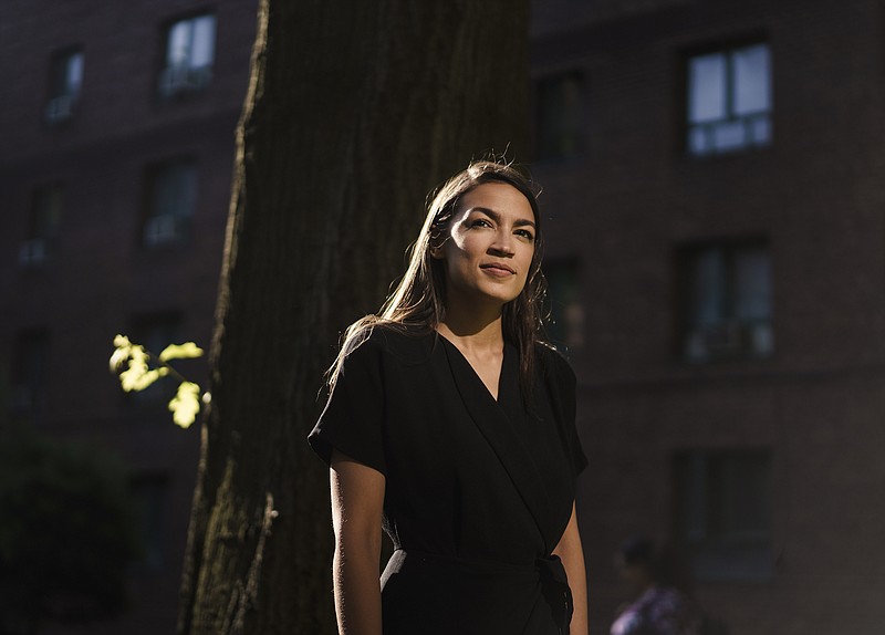 Alexandria Ocasio-Cortez in the Bronx on June 30, 2018.