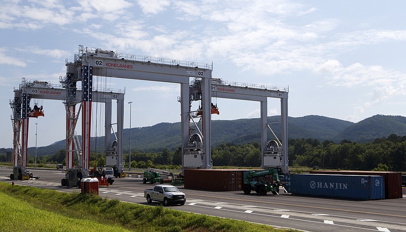 The new Appalachian Regional Port is seen on Tuesday, July 10, 2018 in Crandall, Ga. The port is set to open on August 1.