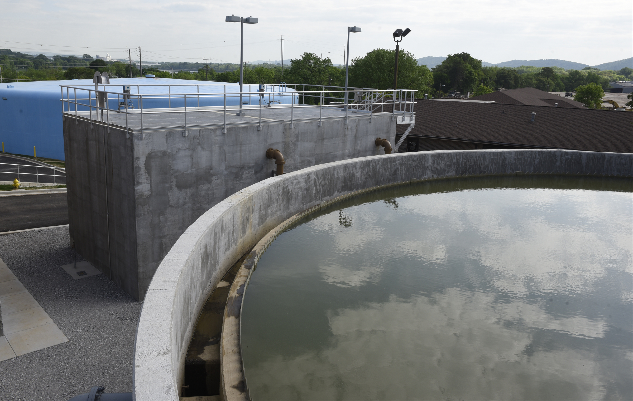 Part of Tennessee American Water's new $18 million dewatering facility is photographed on Monday, Apr. 25, 2016, in Chattanooga, Tenn.