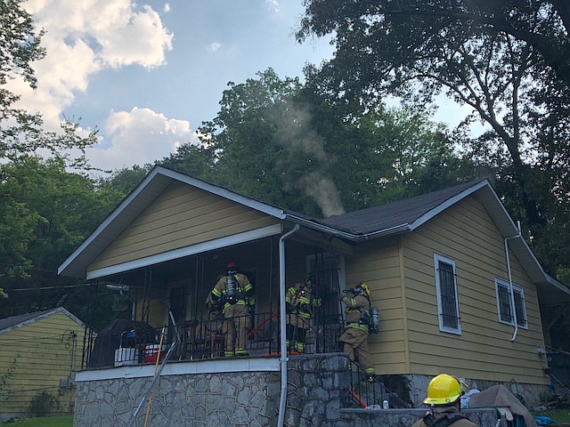 Fireworks are being blamed for a reported structure fire at 1109 Greenwood Road.