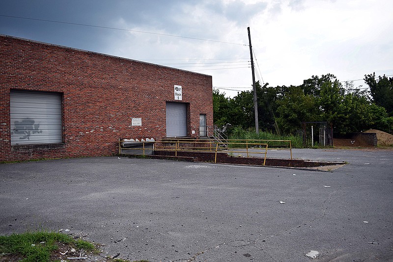 A parking lot of Walter A Wood Supply Company is pictured Saturday, July 14. A woman claims a Chattanooga police officer raped her in this parking lot in 2015. Photo by Mark Pace / Chattanooga Times Free Press