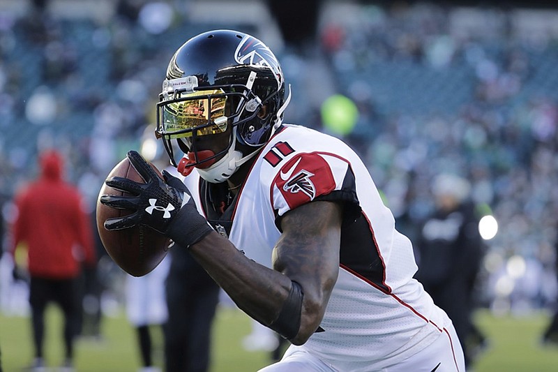 Atlanta Falcons wide receiver Julio Jones' first seven NFL seasons included five Pro Bowl invitations and three All-Pro selections, but he's not the highest-paid receiver in the league.