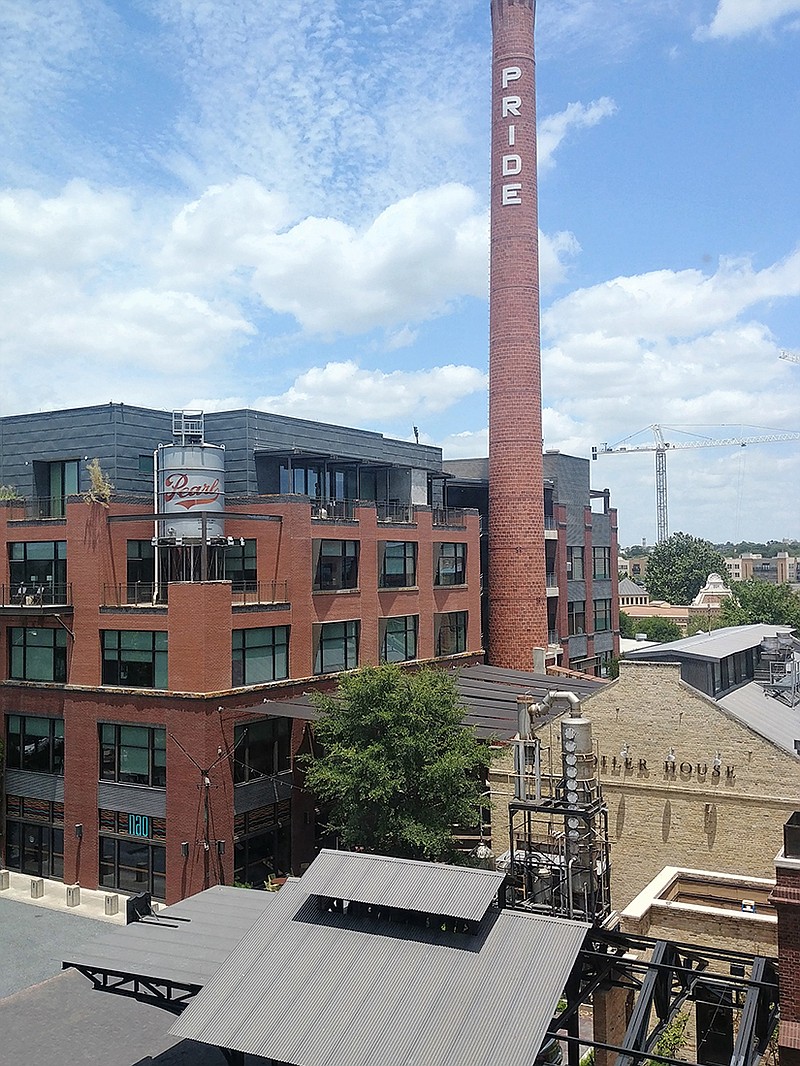 
Pearl is a mixed-use development that includes several apartment buildings, some in former brewery buildings, others of new construction. But all tenants rent and, like a club, can visit any restaurant in Pearl and sign for their meals. There's a lengthy waiting list to get an apartment. / Photo by Anne Braly
