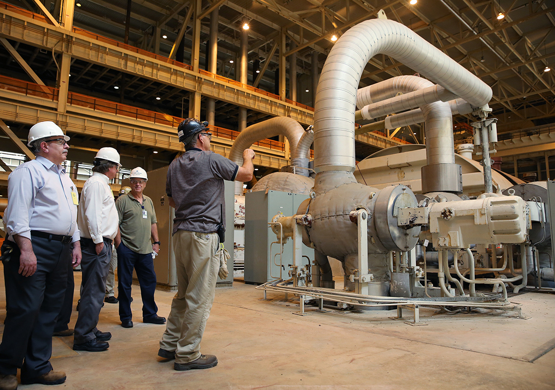 John Wygal gives a tour around Bellefonte Nuclear Plant Monday, July 30, 2018 in Hollywood, Alabama. Completing the Bellefonte plant, which began in 1975 and was halted in 1988, is projected to create several thousand jobs and approximately 1,500 permanent jobs over the next decade.
