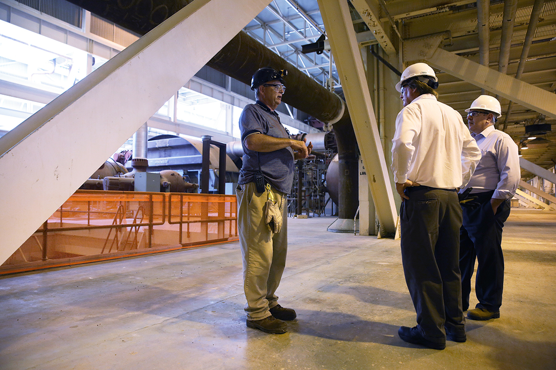 John Wygal gives a tour around Bellefonte Nuclear Plant Monday, July 30, 2018 in Hollywood, Alabama. Completing the Bellefonte plant, which began in 1975 and was halted in 1988, is projected to create several thousand jobs and approximately 1,500 permanent jobs over the next decade.