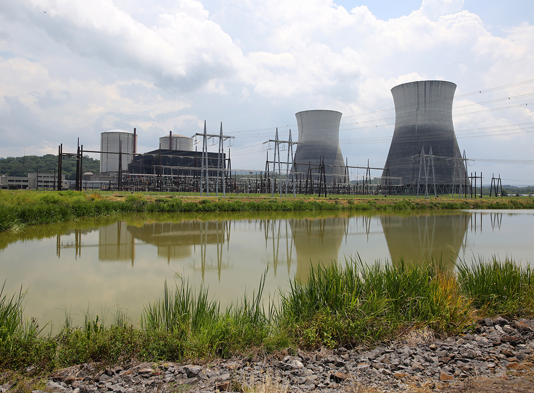 Bellefonte Nuclear Plant is pictured Monday, July 30, 2018 in Hollywood, Alabama. Nuclear Development LLC successfully bid $111 million for the Bellefonte site, with its two partially-built pressurized water reactors plus infrastructure, including switchyards, office buildings, warehouses, cooling towers, water pumping stations and railroad spurs.