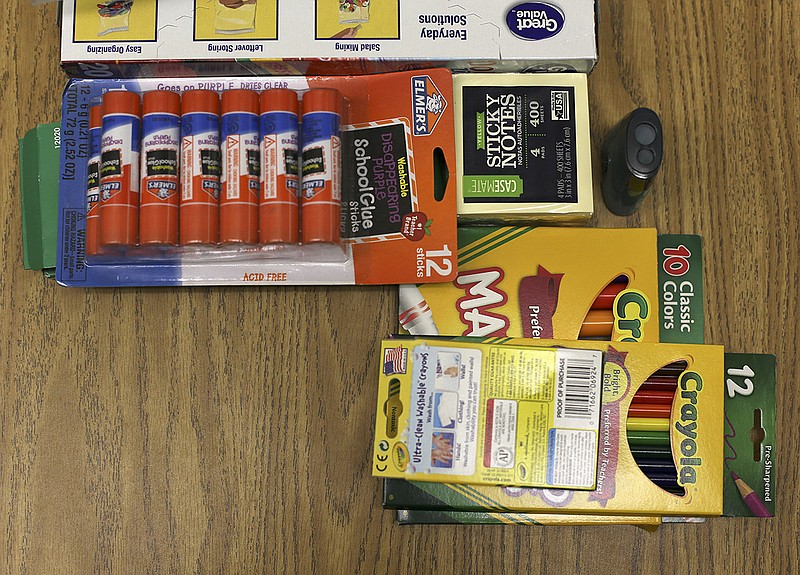 Several organizations are providing school supplies to Hamilton County families in need before school starts on Wednesday.